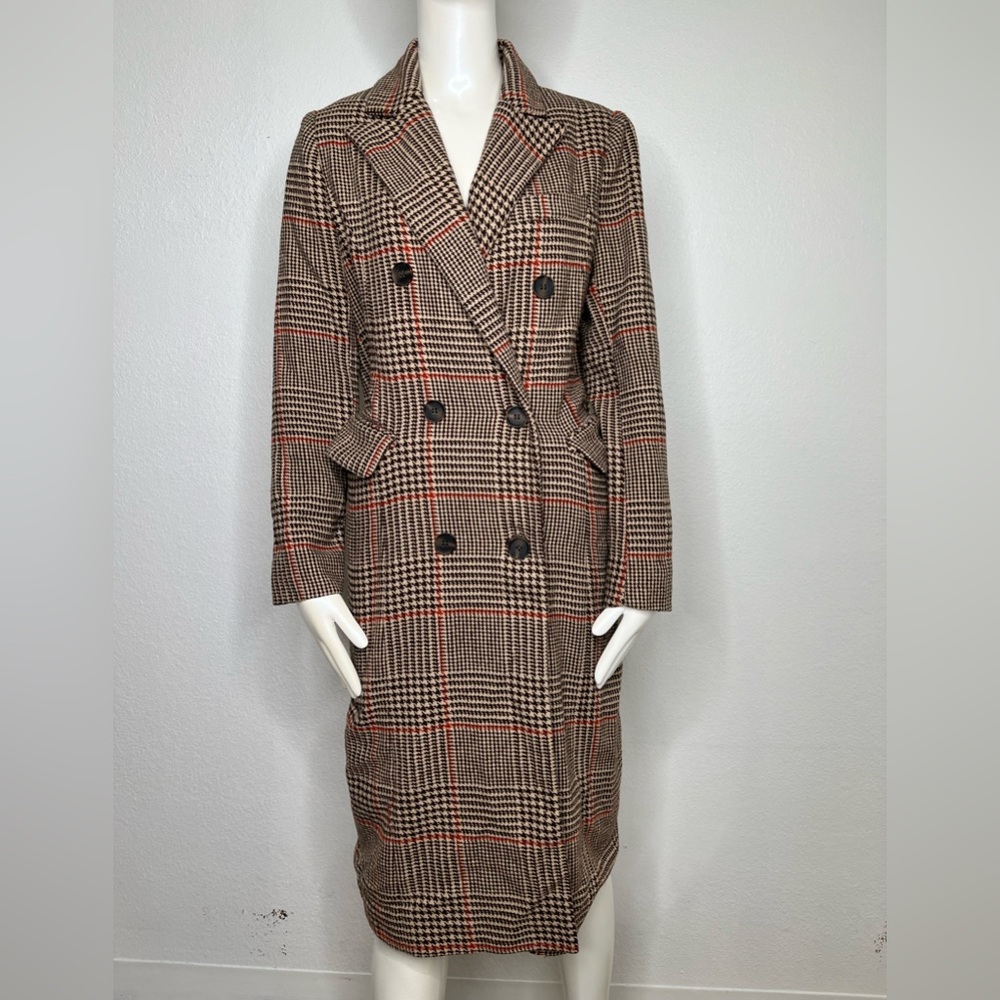 Forever 21 houndstooth trench coat
